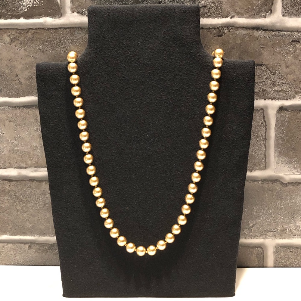 Vintage Monet bronze colored pearl necklace
